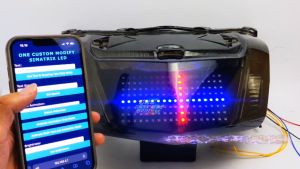 Stoplamp Running Simatrix Pro Nmax Old Lampu LED Motor Animasi Text Rem Sein Hazard RGB One Custom