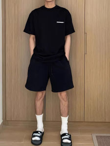 Black Sports Shorts Mens Summer Outdoor Wear Ice Silk Quick Dry Five-Quarter American Trendy Basketball Running Pants