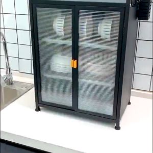 Kitchen Dish Rack Organizer Cabinet Metal Countertop Kitchen Dish Rack With Drainer Plate Rack