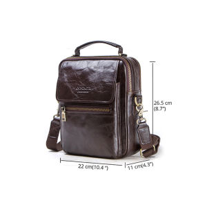 CONTACTS new messenger bag for men genuine leather casual shoulder bags male flap bag luxury brand crossbody bags for 9.7  Ipad