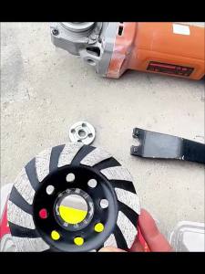 deli | 100mm Turbo Diamond Grinding Cup Wheel 12 Segs Nhiệm Vụ Nặng Nề Cho Máy Mài Góc Dụng Cụ Mài Mòn Bằng Đá Gốm Bê Tông
