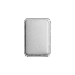 New Premium Leather Magnetic Card Wallet for iPhone Slim Mini Credit Card Holder Easy Access Bottom Notch Design for Daily Carry