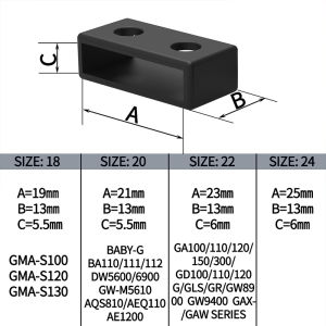 Resin watchband ring adapts to Casio G-SHOCK watchband 18mm20mm 22mm24mm waterproof rubber watchband ring movable ring watchband accessories