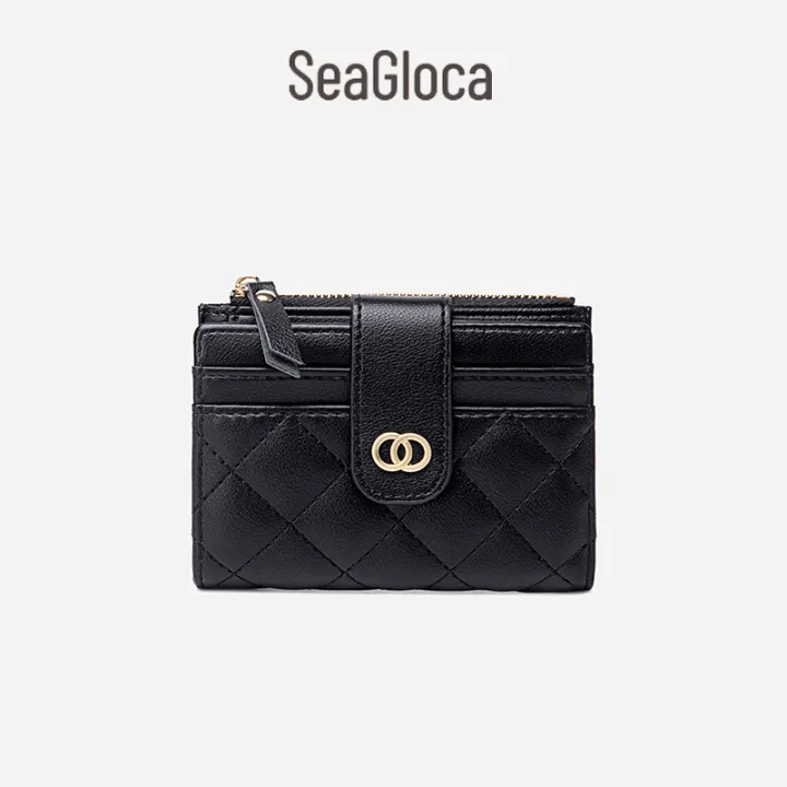 Seagloca New Luxury Women Short Wallet Lady Purse with Card Holder