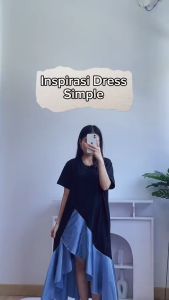 [Basica Moda] 81222 Gaun Dress Midi Wanita Emiko Basic DropWaist Modal Import