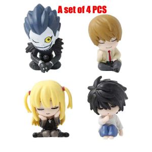 Bandai | 2026 Q-version Death Note Sleeping Character  Lawliet Light Yagami Misa Amane Ryuk Cute Mini Character Car Decoration Anime Gift