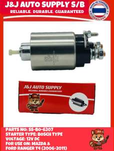 SS-BO-6207 BRAND J&J STARTER SOLENOID (BOSCH TYPE) 12V FOR USE ON: MAZDA FORD RANGER 2006-2011