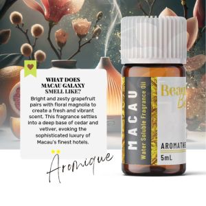 MACAU GALAXY Hotel-Inspired Water-Soluble Fragrance Oil for Aromatherapy Diffuser & Humidifier 5mL