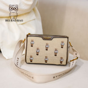 Beibaobao | Túi Nữ Thời Trang Phong Cách Thêu Hình Gấu