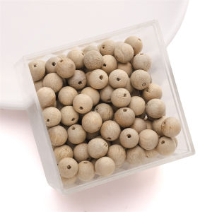 50pcs Natural Wooden Beads Wood Round Beads Loose Spacer Beads Charms DIY For Jewelry Making Accessories Bracelet