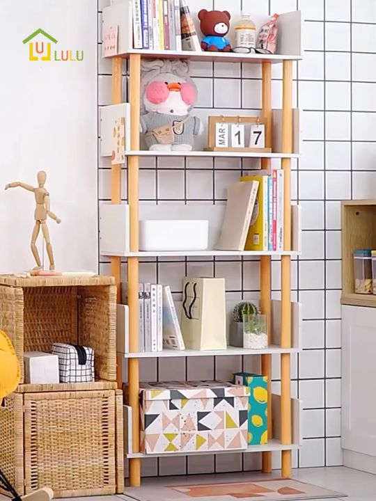 Sofya Multipurpose BookShelves Utility Shelf File Rack Rak Bookcase ...