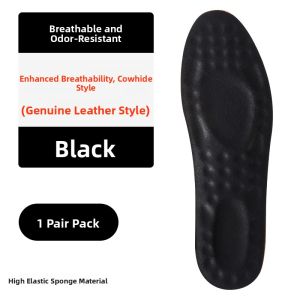 XIANZHAO | Mens Breathable Anti-Odor Thickened Leather Insoles Soft Anti-Pain