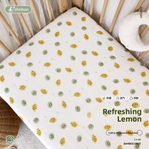 Pure Cotton Bamboo Fiber Baby Bedding Set Childrens Summer Mattress Cover Quilted Baby Bedding for Newborn to 3 Years Old Kids