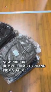 OMIPABAGS - Pioma Dalmi Tas Selempang Wanita Dompet Selempang Tas HP 3 Resleting Pouch make up Besar