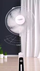 NSS Solar Fan: 16 Inch Rechargeable Fan Stand & Outdoor Emergency Light