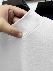 Thickened Double-sided Fleece High Collar Long Sleeve Mens Thermal Underwear T-shirt Pure Color Base Layer Shirt for Autumn Winter