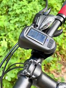 BUCKLOS | Đèn Năng Lượng Mặt Trời BUCKLOS 7 LED Cho Xe Đạp Có Còi Sạc Type-C 120DB Đèn Pha Trước Xe Đạp Đèn Chiếu Sáng An Toàn Khi Đạp Xe