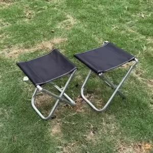 1pc Camping Fishing Chair A Lightweight And Convenient Chair With a Half-Fold Design For Easier Storage