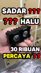 WERACE Lampu Tembak Sorot Laser LED D3 Mini Projie Projector SQL 2 Mata Putih Kuning 2 Warna No Fan