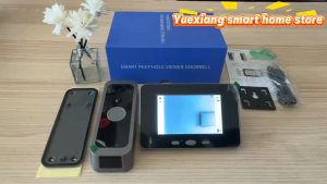 2025 Wireless Video Doorbell Intercom System with HD Camera and 4Inch IPS Screen for Home Office Apartment Security