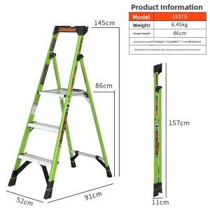 Little Giant Ladder Folding Glass Steel Insulated Household Multi-Functional Ladder Electrician Engineering Work Platform