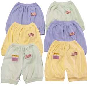 celana pendek bayi 0-12 bln 6pcs-12 pcs bordir polos