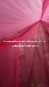 Kelambu Polos Kelambu Nyamuk 180x200 Kelambu Kotak - Pink 200x200