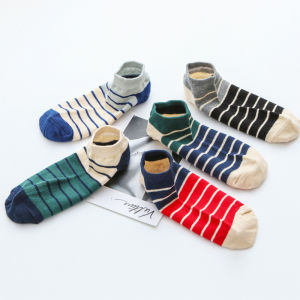 ถุงเท้าผู้ชาย ถุงเท้าคอตตอน ถุงเท้าฤดูใบไม้ผลิและฤดูใบไม้ร่วง ถุงเท้าคอตตอนดูดซับเหงื่อ ถุงเท้าสั้นฤดูร้อน ถุงเท้าลำลอง