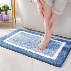 Nordic Minimalist Solid Color Carpet Faux Cashmere Bathroom Mat Bedside Rug Bedroom Decorative Living Room Mat Study Room Carpet 北欧简约纯色地毯 仿羊绒浴室地垫 卧室床边毯 装饰客厅地垫 书房地毯 FUNIANQI