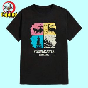 KAOS JOGJA MALIOBORO SABLON CAPUNG T-SHIRT KAOS JOGJA SABLON MOTIF JOGJA 4 KOTAK