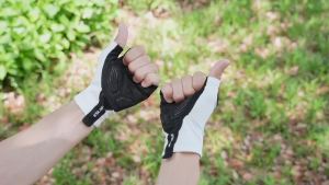 Eslnf(ESLNF) | ESLNF Summer Breathable Half Finger Cycling Gloves Anti-Slip Wear Resistant Fitness Gym Bike Gloves for Men and Women