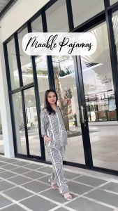 Lalucuku Baju Wanita Piyama Pajamas Maable Series On Set Lengan Pendek Catton Rayon Busui Frendly Kekinian
