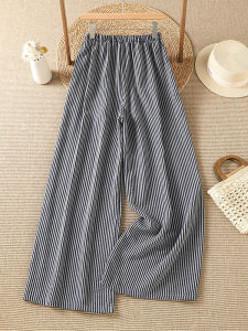 DAIXIANGFEIZI | New Fashion Stripe Culottes Casual Pants