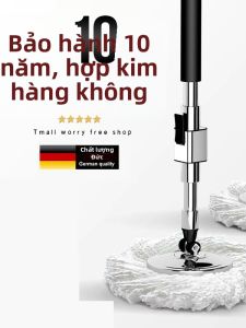 Cây Lau Nhà Tích Hợp Tự Động Thoát Nước Có Thể Quay Được và Được Làm Dày