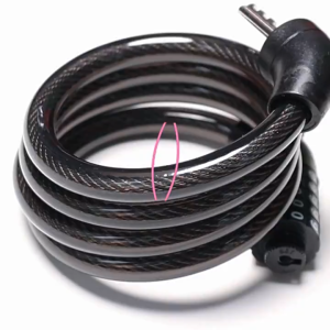New High-Quality Steel Wire Cable Bike Lock with 5-Digit Combination for Mountain Bikes