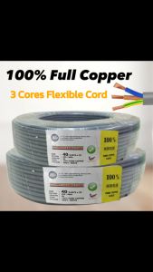 BATHKITCHZ Full Copper 3 Core Flexible Cable Wire Wayar Kabel Elektrik Lower Price General Wire Use