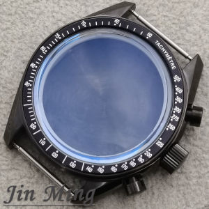 Stainless Steel Watch Case With Moon Back Cover Compatible With VK63 VK64 Movements  Ideal Watch Accessory For 20mm Straps