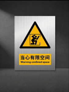 ZHICAIYOU | Safety Warning Sign 2026 New Standard Laser Radiation Limited Space Equipment Risk Notification
