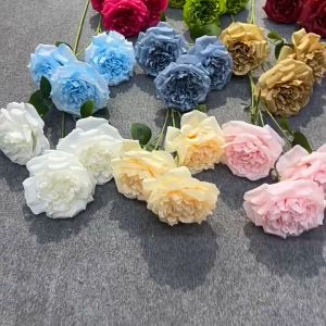 (3 HEADS) AUSTIN ARTIFICIAL FAKE FLOWER Bouquet Living Home Decor Daisy Decoration Bunga Pelamin Gubahan