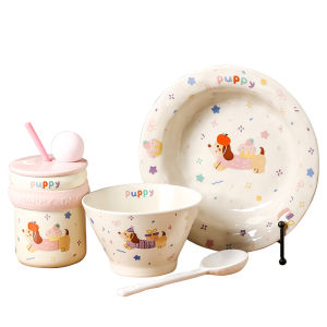 Mr.Snail | Cute Ceramic Straw Cup for Office Dorm and Home Use