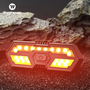 【Local Delivery】WEST BIKING Bike Light USB Rechargeable Waterproof Cycling Taillight With Horn Turn Signal Bicycle Light Wireless Remote Foldable MTB Road Bike Rear Light Bike Accessories
