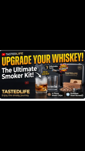 [SG Stock] Premium Cocktail Smoker Kit with Torch | 100% Hand-Crafted Oak Whiskey Infuser | Old Fashioned Smoker for Drinks Wine & Spirits | Luxury Gift Set