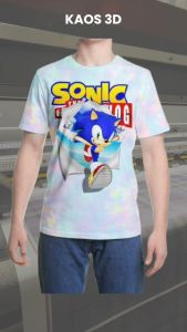Kaos 3D 3 Dimensi Sonc The Hedgehog 2 Premium Bangkok Thailand