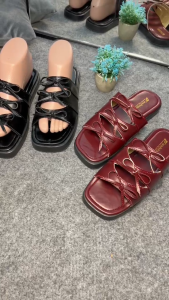 Sandal Platform Wanita Korean Style Pita 3 Kekinian Super Empuk Anti Slip Terbaru Sandal Wanita Kekinian