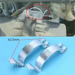 Set 2 kẹp giữ bộ lọc không khí bằng kim loại (62.5mm*11.6mm) cho xe hơi Toyota. Móc cố định cho ô tô
