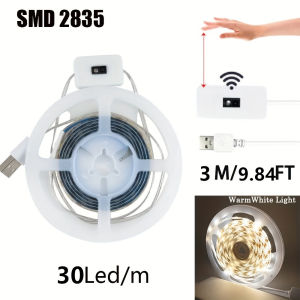 other | 5V USB Flexible LED Strip Hand Sweep Gesture Sensor Dimmable Light Tape Self Adhesive Lamp For Cabinet Kitchen Wardrobe Lighting