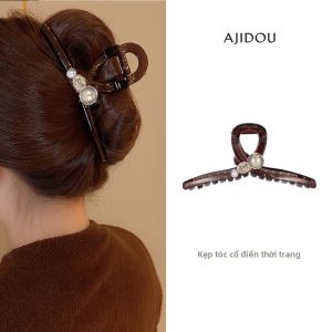 ajidou | Kẹp Tóc Hạt Ngọc Trai Đuôi Gà Kích Thước Lớn
