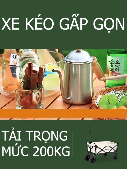 Xe Đẩy Hàng Gấp Gọn Du Lịch Cắm Trại Camping – Xe Kéo Hàng Dã Ngoại Gấp ...
