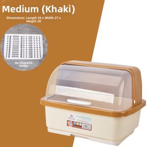 Draining Covered Storage Dish Rack