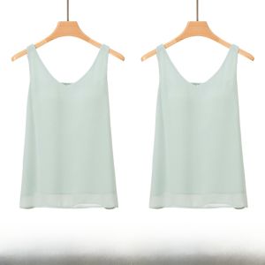 MiiOW | Áo ba lỗ nữ cổ chữ V MiiOW có đệm ngực Áo lót bên trong Áo khoác ngoài Quần áo công sở mùa hè 2025 Áo ba lỗ thường ngày bằng polyester